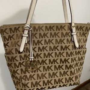 Beige Michael Kors Tote